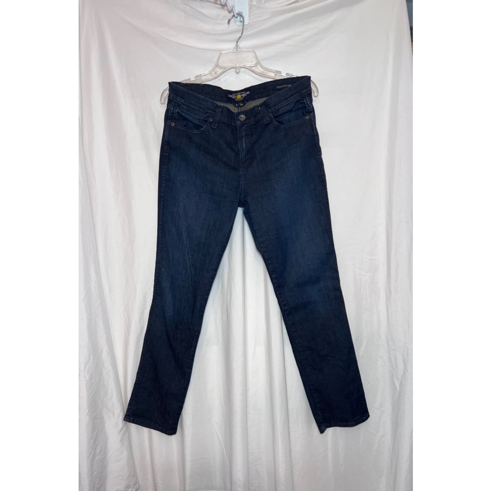 Women's Lucky Brand Jeans, Charlotte Rail, Size 8/29, Dark Wash Blue